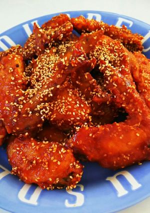 手羽先の★我が家風★ヤンニョムチキン-レシピのメイン写真
