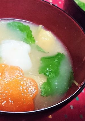 鏡もち★節約★とろ〜り【お雑煮風味噌汁】-レシピのメイン写真