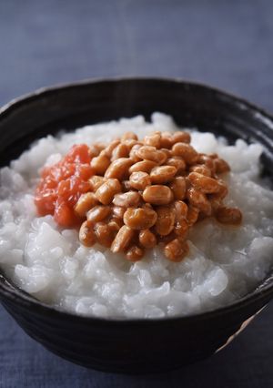 梅肉と納豆のお粥-レシピのメイン写真