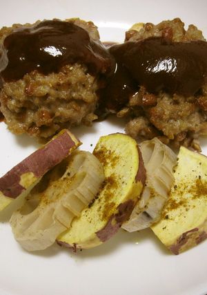 納豆バーグのオーブン焼き-レシピのメイン写真