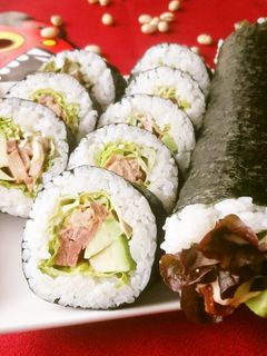 節分の恵方巻に♪焼き豚とアボカドの巻寿司-レシピのメイン写真