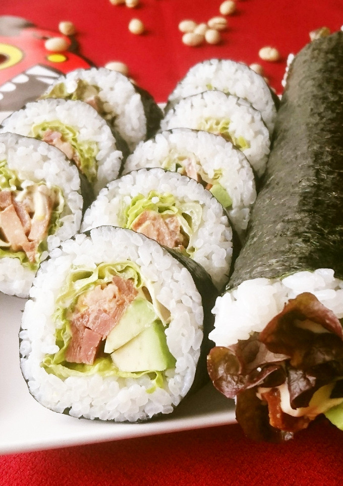 節分の恵方巻に♪焼き豚とアボカドの巻寿司-レシピのメイン写真