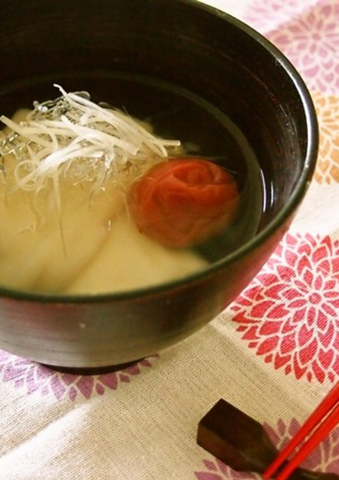 プチプチとお餅の和風スープ-レシピのメイン写真