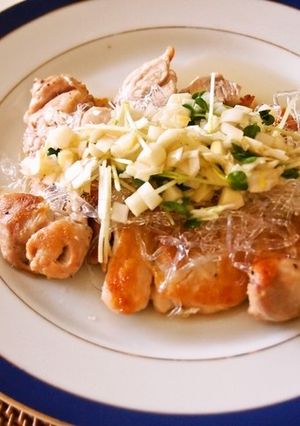 プチプチ美味しい♪香味だれの鶏もも焼き-レシピのメイン写真