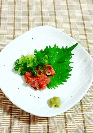 簡単☆いかの塩辛に、葱わさび♪-レシピのメイン写真