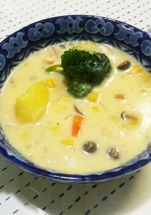 ルウなし♪優しいコーンの甘味のシチュー-レシピのメイン写真