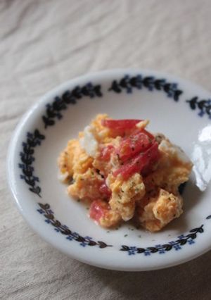 災害非常食✿卵とトマト-レシピのメイン写真