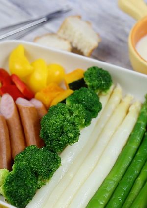 カラフルパーティーチーズフォンデュ-レシピのメイン写真
