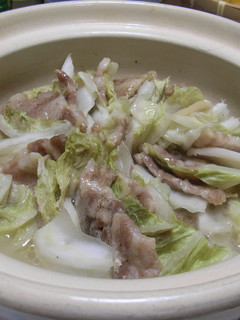 和:”簡単!白菜と豚バラ肉の重ね蒸し”-レシピのメイン写真