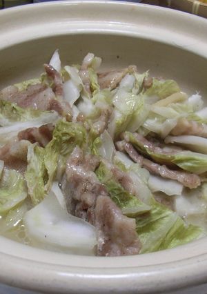 和：”簡単！白菜と豚バラ肉の重ね蒸し”-レシピのメイン写真