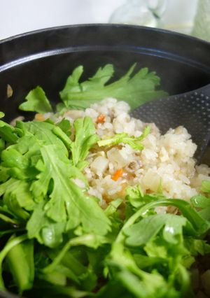 春菊香るかやくご飯-レシピのメイン写真