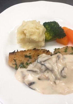 舌平目の香草パン粉焼き～ｸﾘｰﾑｿｰｽ～-レシピのメイン写真