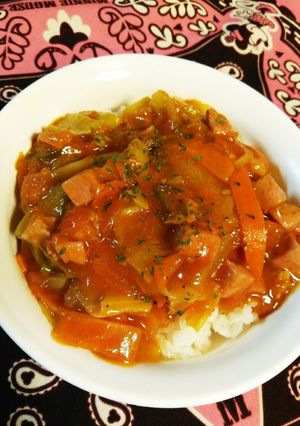 トマトとスパムの野菜たっぷりスープ-レシピのメイン写真