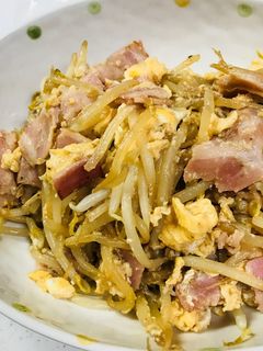 もやしベーコン卵のオイスターソース炒め-レシピのメイン写真