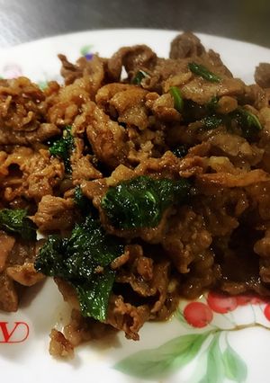 牛肉と紫蘇のバター醤油炒め-レシピのメイン写真