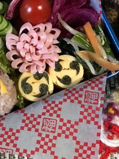 【簡単】キャラ弁 節分 くるくる卵焼き-レシピのメイン写真