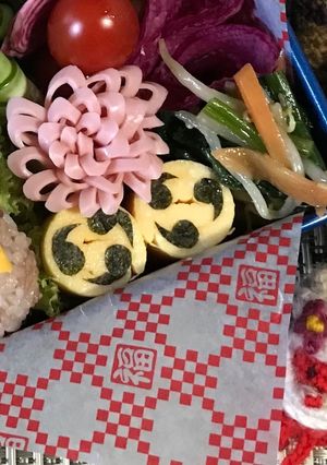 【簡単】キャラ弁 節分 くるくる卵焼き-レシピのメイン写真
