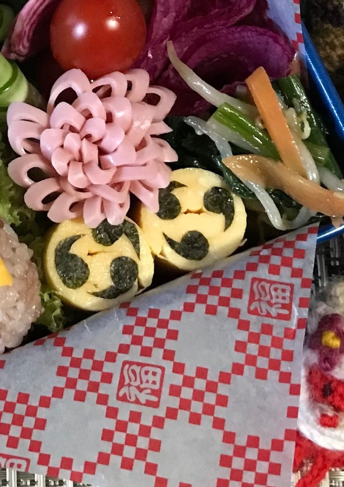 【簡単】キャラ弁 節分 くるくる卵焼き-レシピのメイン写真