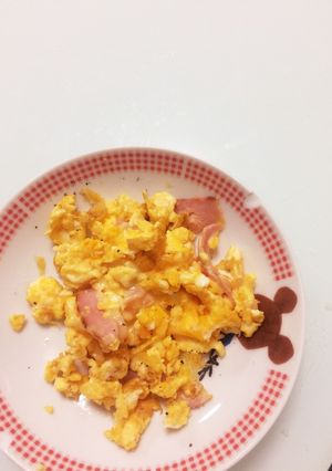 ベーコンチーズスクランブル♡-レシピのメイン写真