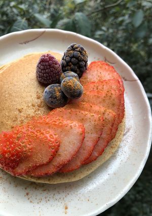 楽しくダイエット！オートミールパンケーキ-レシピのメイン写真
