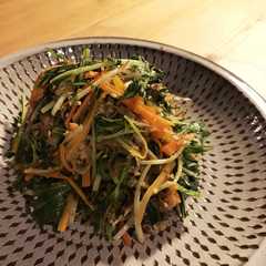 รูปของ 作りおきにも◎水菜のおかか炒め