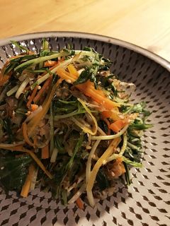 作りおきにも◎水菜のおかか炒め-レシピのメイン写真