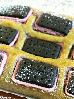 簡単!HMで♪ビスケット抹茶バナナケーキ-レシピのメイン写真