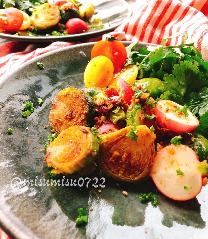 芽キャベツとラディッシュのサブジ-レシピのメイン写真