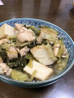 小松菜と厚揚げの炒め煮-レシピのメイン写真