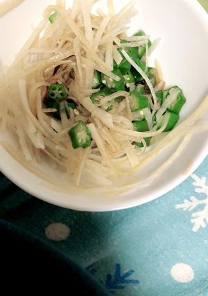 オクラと大根の酢醤油和え-レシピのメイン写真