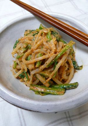 ちょい辛♪もやしのごま酢和え-レシピのメイン写真