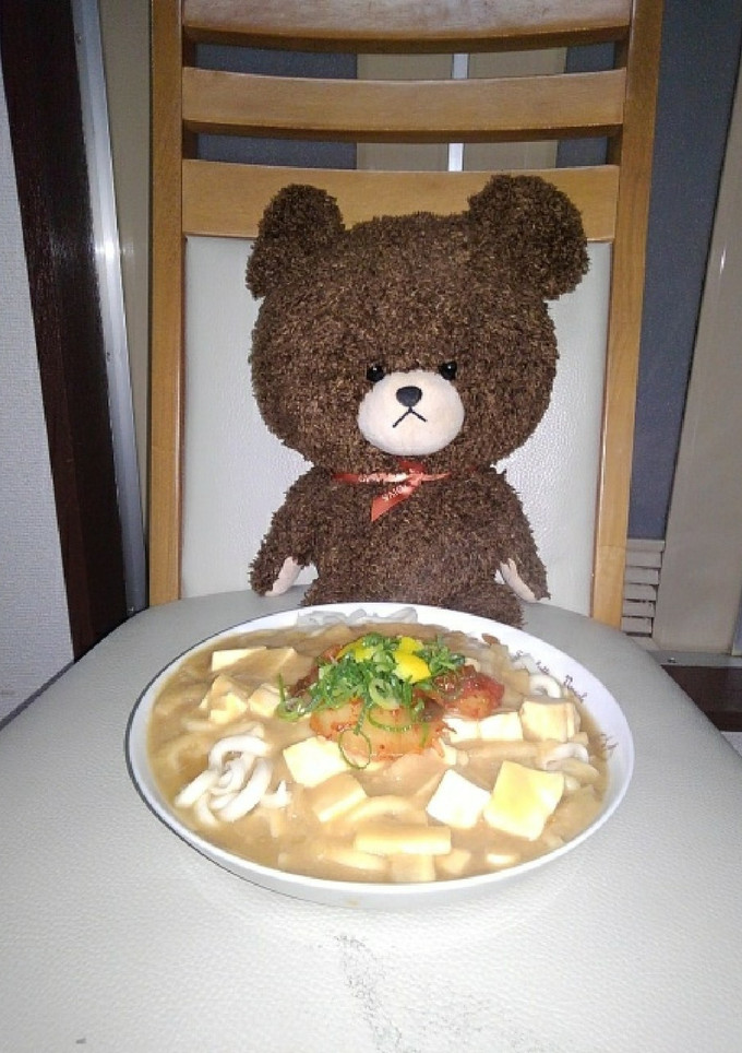 大根絹ごしどうふとキムチのうどん！-レシピのメイン写真