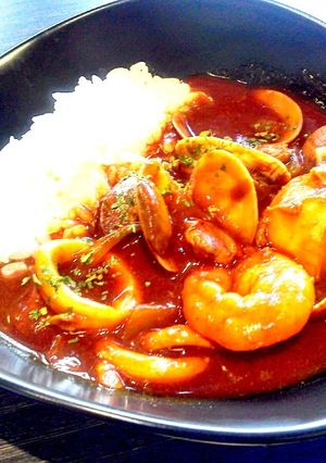 絶品！簡単ぷりっぷりシーフードカレー！-レシピのメイン写真