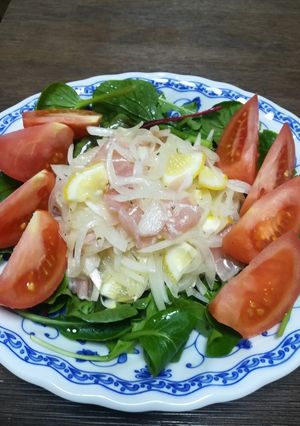 生ハムと玉ねぎのサラダ♪-レシピのメイン写真
