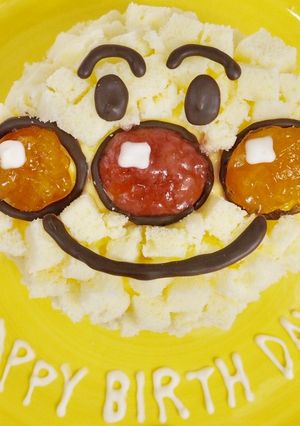 一緒に作れる!アンパンマンのミモザケーキ-レシピのメイン写真