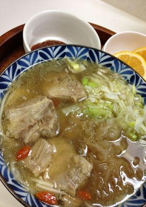 豚パイカ(軟骨)と白きくらげの麺線-レシピのメイン写真