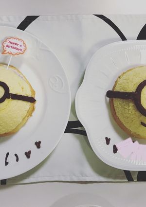 ミニオンアイスケーキ-レシピのメイン写真