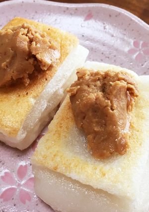 焼き餅❤ピーナッツバター添え-レシピのメイン写真