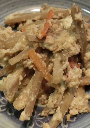 ひと味違う・豆腐きんぴら-レシピのメイン写真