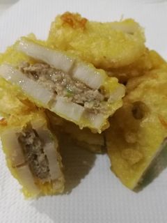 分裂しない!蓮根のはさみ揚げ-レシピのメイン写真