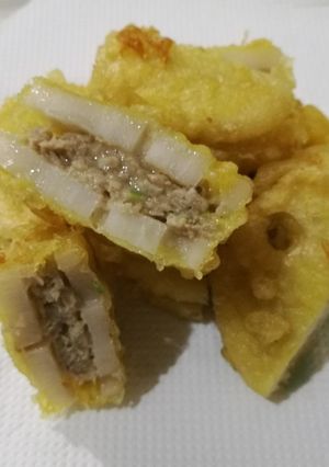 分裂しない!蓮根のはさみ揚げ-レシピのメイン写真