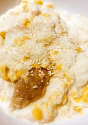 母親の介護食・嚥下食にコーン食パン粥-レシピのメイン写真