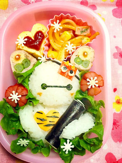 キャラ弁☆節分風にベイマックス弁当-レシピのメイン写真