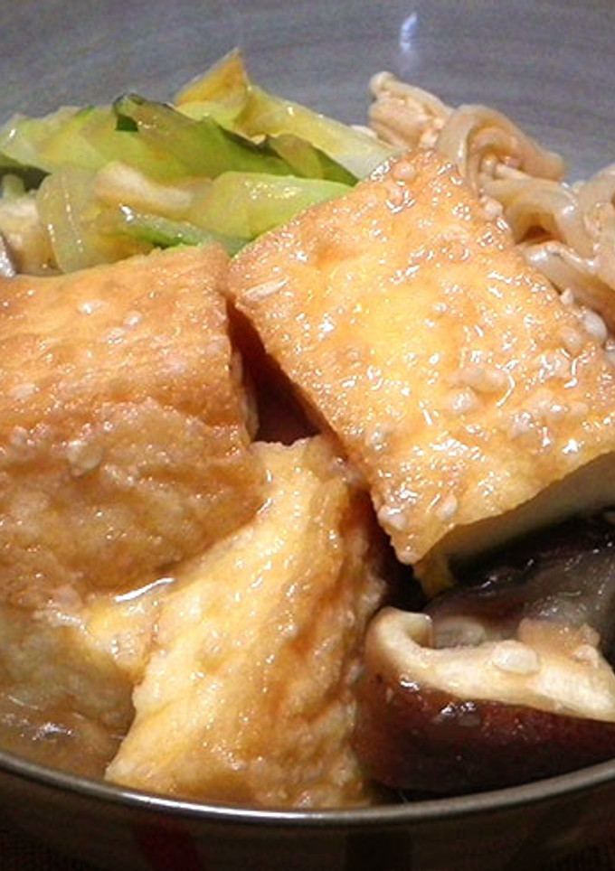 シュガーフリー☆厚揚げのすき焼き風煮物-レシピのメイン写真