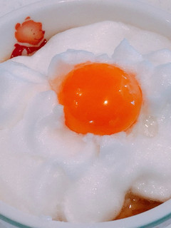 ふわふわメレンゲの、卵かけスープごはん!-レシピのメイン写真