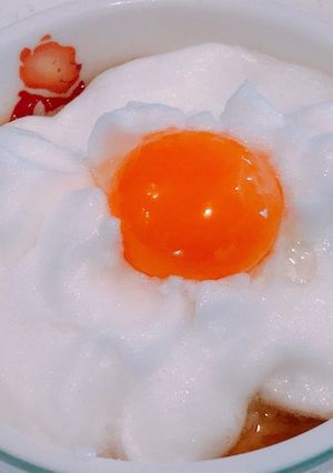 ふわふわメレンゲの、卵かけスープごはん！-レシピのメイン写真