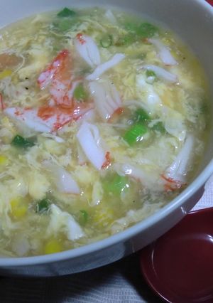 中華風フワトロたまごコーンスープ-レシピのメイン写真
