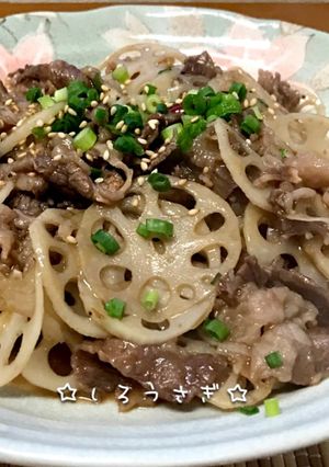 簡単！蓮根と牛肉のピリ辛オイスター炒め♪-レシピのメイン写真