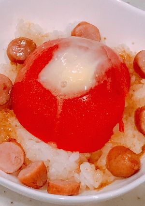 ソーセージと、トマトごはん！-レシピのメイン写真