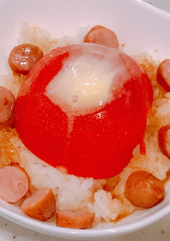 ソーセージと、トマトごはん！-レシピのメイン写真